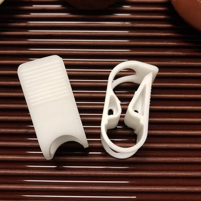 Bwexxt 10Pcs White Plastic Tubing Clamps 1/4" - 1/2" Adjustable Tube Clamp Laboratory Pinch Valve Flow Control Hose Clamp for Beer Bottle and Infusion Bottle Clamps Workholding Devices - Image 1